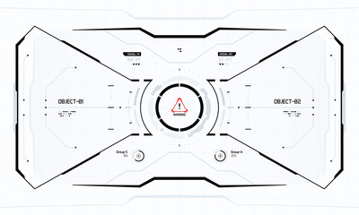 Sci-Fi Hologram Technology Hud Screen Design