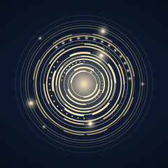 Abstract technological background. Vector illustration.