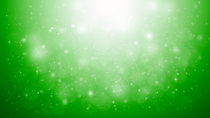 Fototapeta premium Zielony brokat błyszczy promienie światła bokeh Uroczysty Elegancki streszczenie tło.