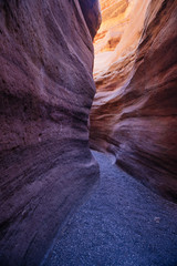 Red canyon  in the Israil and sun lights