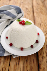 traditional cottage cheese Orthodox Easter dishes. 