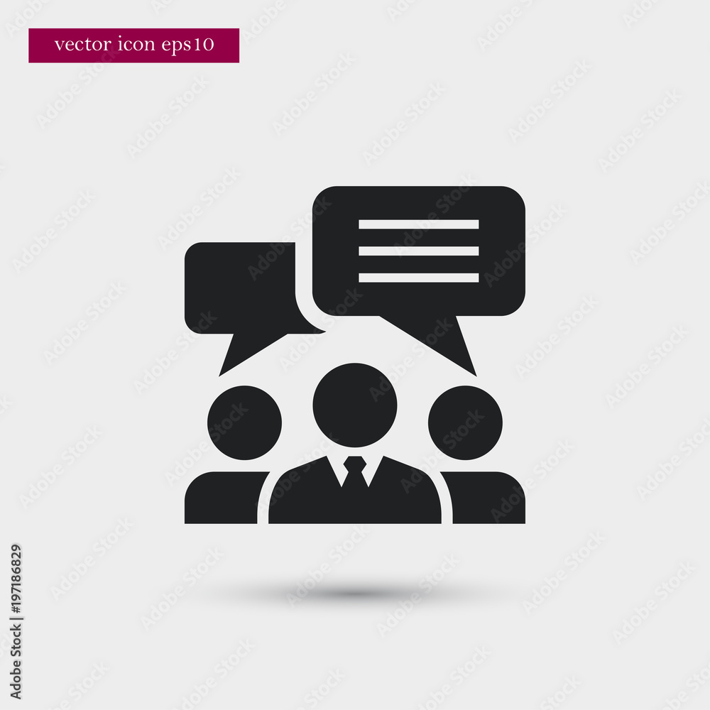 Poster teamwork icon. simple hr element illustration. office symbol design from business collection. can be
