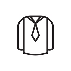 woman shirt outlined vector icon. Modern simple isolated sign. Pixel perfect vector  illustration for logo, website, mobile app and other designs