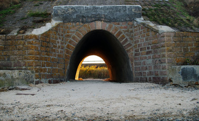 abandoned stone arch
