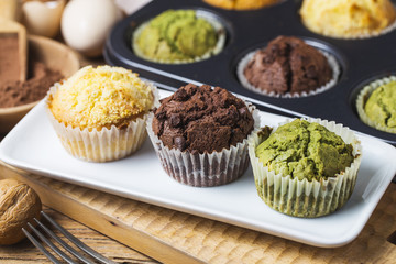 Muffin Cake on the table