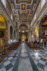 Fototapeta na wymiar Church San Marcello al Corso, Roma, Italy