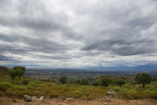 Summer landscape. Spain, Catalonia, Costa Brava