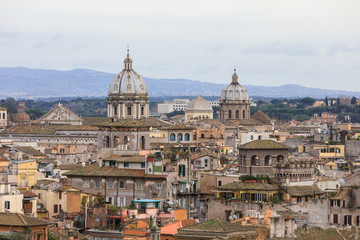 Fototapeta na wymiar Roofs of Rome