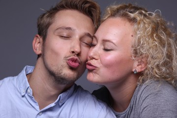 Caucasian love couple