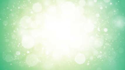 Fototapeta premium Soft Green glitter sparkles rays lights bokeh Festive Elegant abstract background.