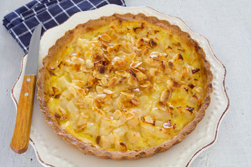 tarte poires et amandes