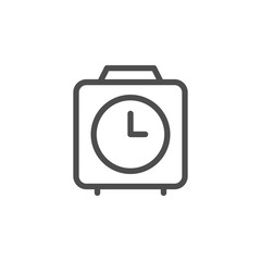 Clock line icon