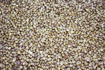 Background from spilled buckwheat