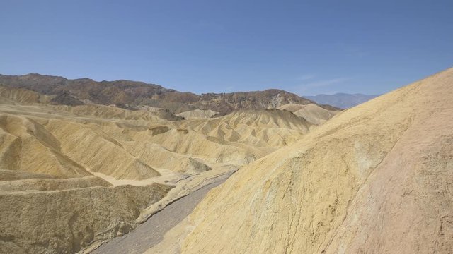 Pan left of dunes in Death Valley
