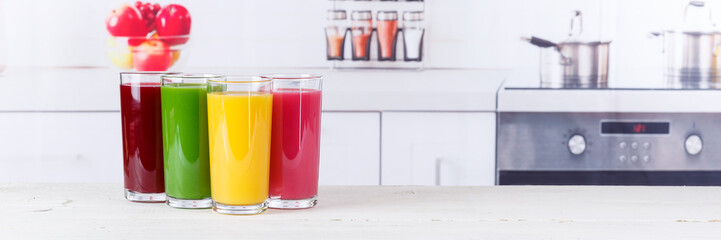 Saft Orangensaft Smoothie Smoothies Fruchtsaft Banner gesunde Ernährung