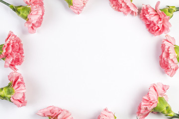 Obraz na płótnie Canvas Carnations, happy mother's day, greeting cards
