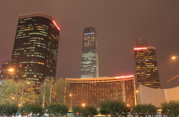 Modern architecture cityscape in Guomao business district Beijing China