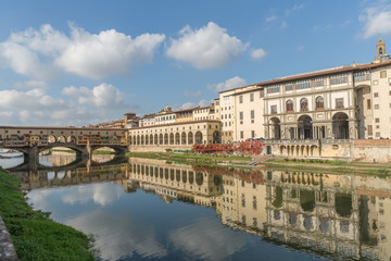 Ponte Vecchio over Arno river in Florence, Italy