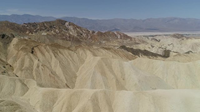 Aerial view of dunes in Death Valley
