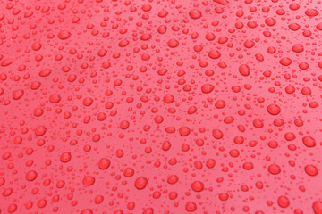 Water drops on metal surface