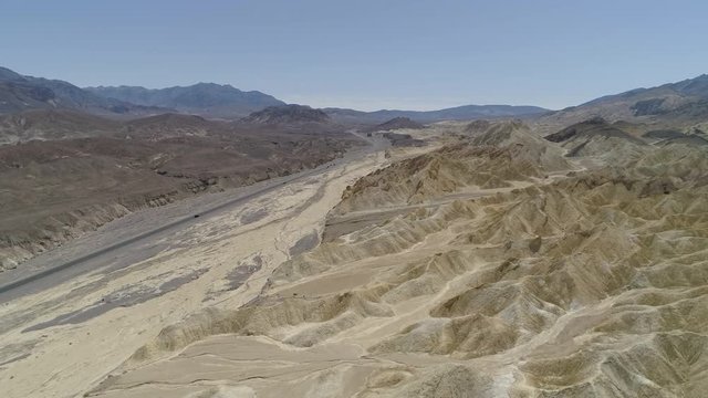 Aerial view of Death Valley