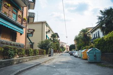 Italian Street with Colorful Houses