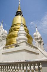 Fototapeta premium Wat Suan Dok Buddhist Temple In Chiangmai Thailand.