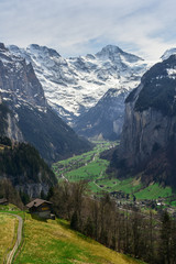 Cityscape Lauterbrunnen Switzerland