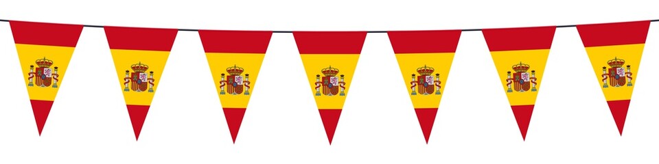 Banner. Garlands, pennants, Spain
