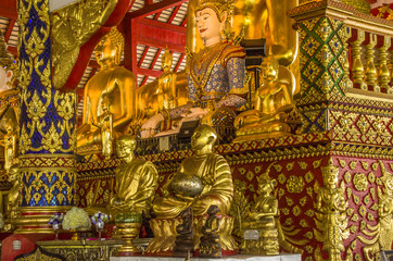 Wat Suan Dok  Buddhist Temple In Chiangmai Thailand.