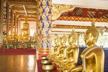 Wat Suan Dok  Buddhist Temple In Chiangmai Thailand.