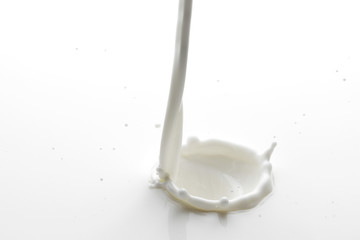 Pouring milk splash