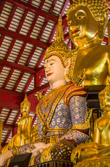 Obraz premium Wat Suan Dok Buddhist Temple In Chiangmai Thailand.