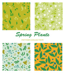 Spring Plants Pattern Collection