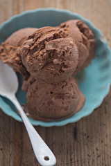 Belgian chocolate ice creams