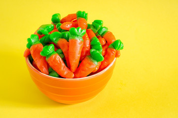 Sweet Easter carrot candies.