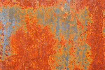 colored panel, rusty iron, background