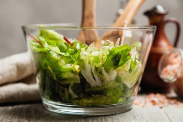 Fresh green salad