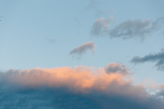 View of cloudy sky during sunset