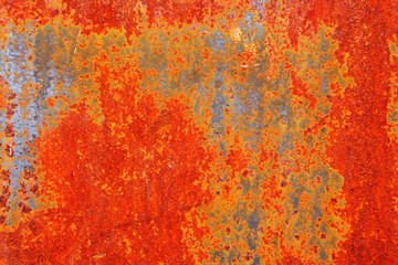 colored panel, rusty iron, background