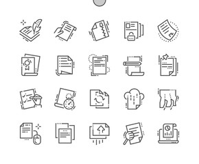 File Well-crafted Pixel Perfect Vector Thin Line Icons 30 2x Grid for Web Graphics and Apps. Simple Minimal Pictogram