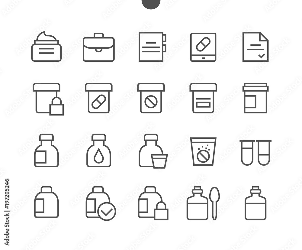 Poster medicine ui pixel perfect well-crafted vector thin line icons 48x48 ready for 24x24 grid for web gra