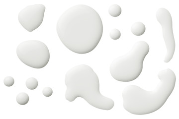 Milk Isolated on White Background - obrazy, fototapety, plakaty