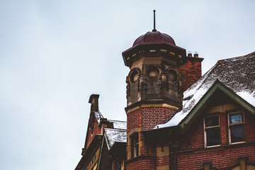 Fototapeta na wymiar Winter buildings