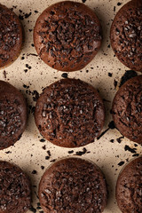 muffins with chocolate