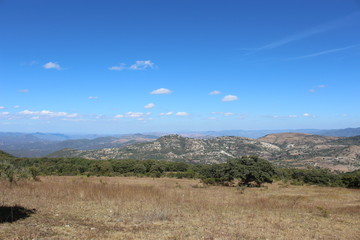 Fototapeta premium nice mount and land of ixpantepec nieves oaxaca