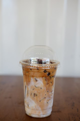 Iced drink coffee drink with milk