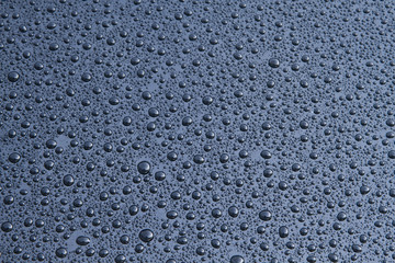 water drops on glass 