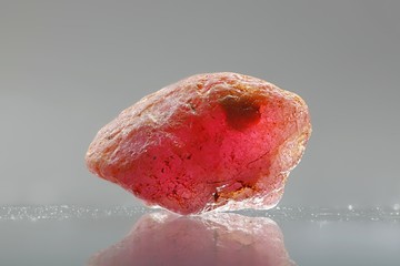 Red ruby crystal from Lapland