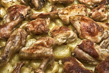 Roasted Chicken with potatos